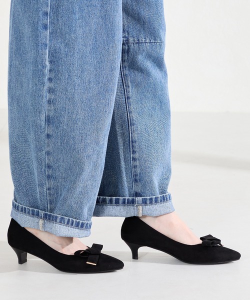 WA ORiental TRaffic（ダブルエーオリエンタルトラフィック）の「2way リボン ミドル ヒール パンプス /62108（パンプス・レディース・ベージュ/ブラック/ピンク・39/38/37/36/35/40）」の20枚目の写真