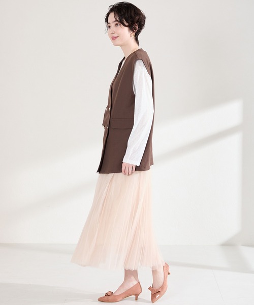 WA ORiental TRaffic（ダブルエーオリエンタルトラフィック）の「2way リボン ミドル ヒール パンプス /62108（パンプス・レディース・ベージュ/ブラック/ピンク・39/38/37/36/35/40）」の10枚目の写真