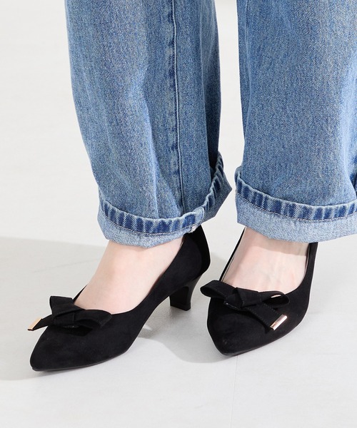 WA ORiental TRaffic（ダブルエーオリエンタルトラフィック）の「2way リボン ミドル ヒール パンプス /62108（パンプス・レディース・ベージュ/ブラック/ピンク・39/38/37/36/35/40）」の18枚目の写真