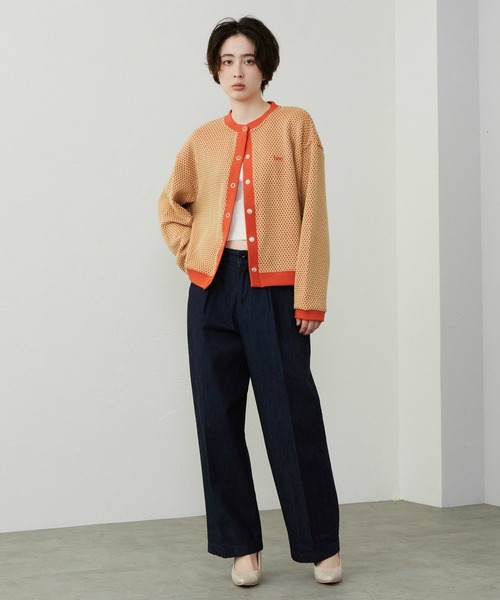 Lee（リー）の「ニットジャガードカーディガン（その他トップス・レディース・ブラック/オレンジ/グリーン・MEDIUM）」の11枚目の写真