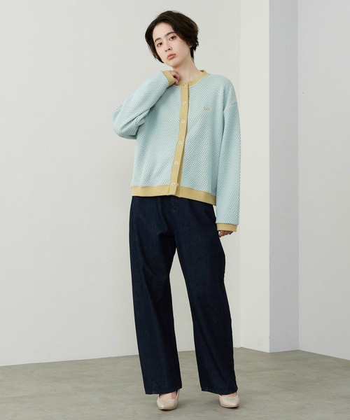 Lee（リー）の「ニットジャガードカーディガン（その他トップス・レディース・ブラック/オレンジ/グリーン・MEDIUM）」の21枚目の写真
