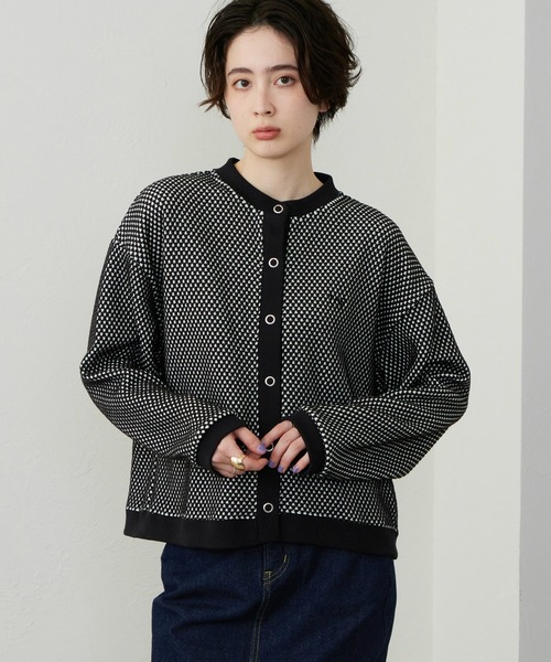 Lee（リー）の「ニットジャガードカーディガン（その他トップス・レディース・ブラック/オレンジ/グリーン・MEDIUM）」の22枚目の写真