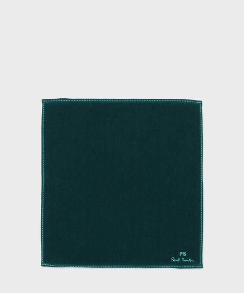 PS Paul Smith(ピーエスポールスミス)の「PS Paul Smith タオルハンカチ【553361 THANK】(ハンカチ/ハンドタオル・メンズ・ネイビー/ダークグリーン/ブラック・FREE)」の1枚目の写真