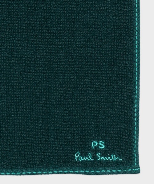 PS Paul Smith(ピーエスポールスミス)の「PS Paul Smith タオルハンカチ【553361 THANK】(ハンカチ/ハンドタオル・メンズ・ネイビー/ダークグリーン/ブラック・FREE)」の4枚目の写真