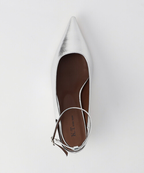 K.T KIYOKO TAKASE（キヨコタカセ）の「アンクルストラップ パンプス（パンプス・レディース・シルバー・L/M）」の4枚目の写真