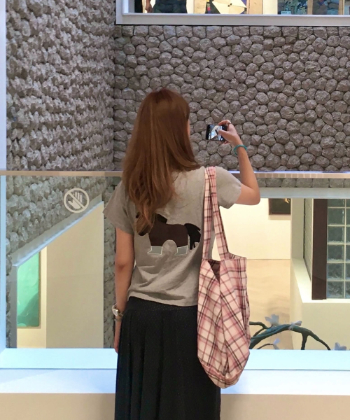 TANSANMAGNESIUM（タンサン マグネシウム）の「ポニーアップリケTシャツ (グレー)（Tシャツ/カットソー・レディース・その他・1/2/3/4）」の9枚目の写真