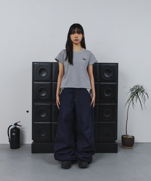 TANSANMAGNESIUM（タンサン マグネシウム）の「ポニーアップリケTシャツ (グレー)（Tシャツ/カットソー・レディース・その他・1/2/3/4）」の10枚目の写真