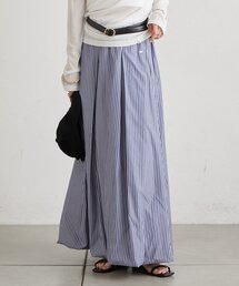 【2サイズ展開】ストライプバルーンスカート