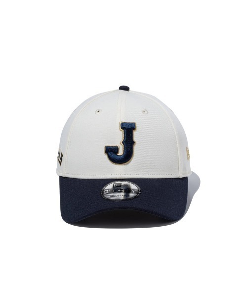 NEW ERA(ニューエラ)の「NEW ERA 940 J LOGO SIDE JAPAN / ニューエラ(キャップ・レディース・クリーム/ネイビー・FREE)」の4枚目の写真