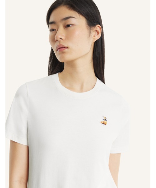 Maison Kitsune(メゾンキツネ)の「DREAMING FOX REGULAR TEE-SHIRT(Tシャツ/カットソー・レディース・ベビーピンク/ホワイト・XS/S/M/L/XL)」の13枚目の写真