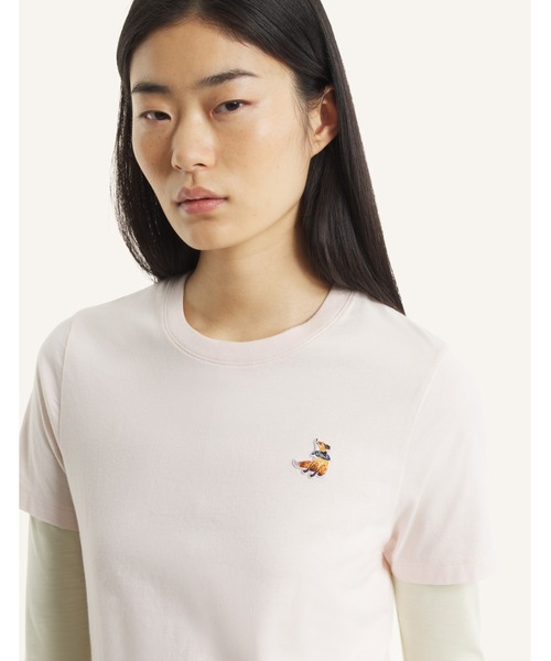 Maison Kitsune(メゾンキツネ)の「DREAMING FOX REGULAR TEE-SHIRT(Tシャツ/カットソー・レディース・ベビーピンク/ホワイト・XS/S/M/L/XL)」の7枚目の写真