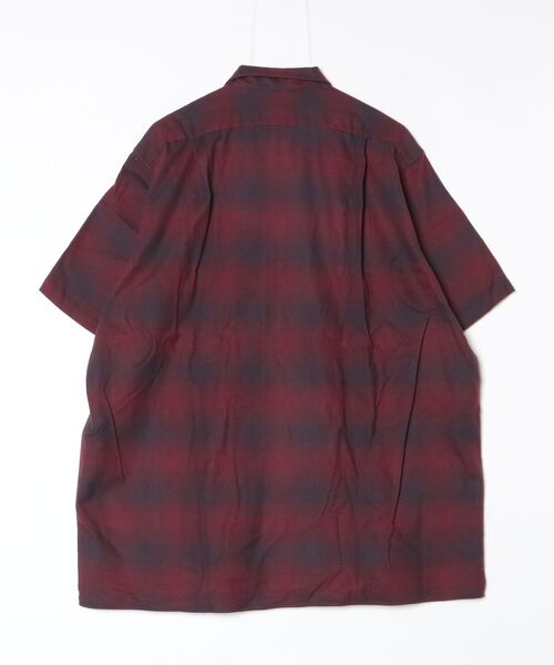 INDIVIDUALIZED SHIRTS（インディビジュアライズドシャツ）の「【SE1】【INDIVIDUALIZED SHIRTS/インディビジュアライズドシャツ】 CUSTOM CAMPCOLLAROMBRE CHECK SS SHIRT（シャツ/ブラウス・メンズ・Red・M）」の2枚目の写真