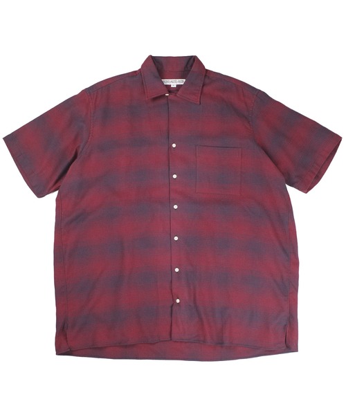 INDIVIDUALIZED SHIRTS（インディビジュアライズドシャツ）の「【SE1】【INDIVIDUALIZED SHIRTS/インディビジュアライズドシャツ】 CUSTOM CAMPCOLLAROMBRE CHECK SS SHIRT（シャツ/ブラウス・メンズ・Red・M）」の2枚目の写真