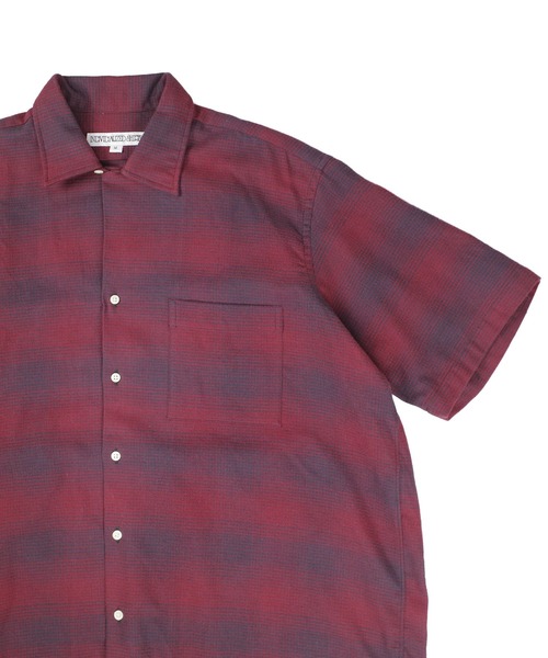 INDIVIDUALIZED SHIRTS（インディビジュアライズドシャツ）の「【SE1】【INDIVIDUALIZED SHIRTS/インディビジュアライズドシャツ】 CUSTOM CAMPCOLLAROMBRE CHECK SS SHIRT（シャツ/ブラウス・メンズ・Red・M）」の3枚目の写真