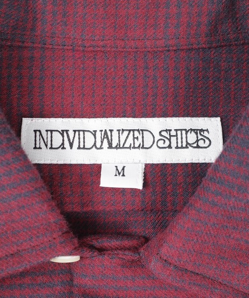 INDIVIDUALIZED SHIRTS（インディビジュアライズドシャツ）の「【SE1】【INDIVIDUALIZED SHIRTS/インディビジュアライズドシャツ】 CUSTOM CAMPCOLLAROMBRE CHECK SS SHIRT（シャツ/ブラウス・メンズ・Red・M）」の5枚目の写真