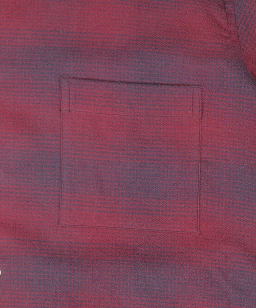 INDIVIDUALIZED SHIRTS（インディビジュアライズドシャツ）の「【SE1】【INDIVIDUALIZED SHIRTS/インディビジュアライズドシャツ】 CUSTOM CAMPCOLLAROMBRE CHECK SS SHIRT（シャツ/ブラウス・メンズ・Red・M）」の6枚目の写真