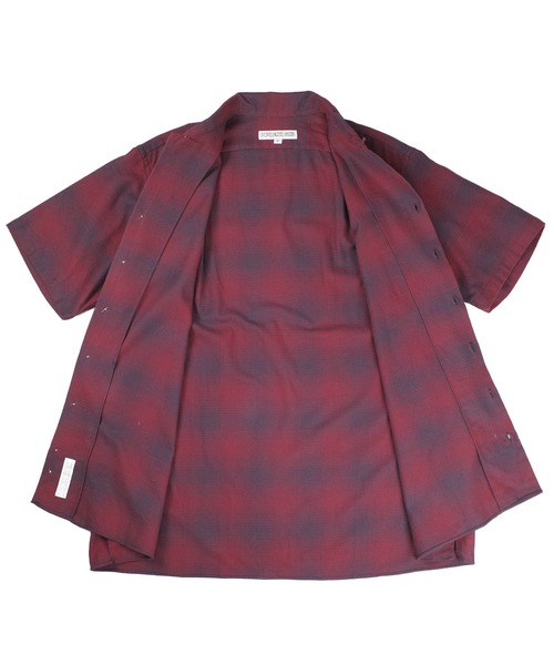 INDIVIDUALIZED SHIRTS（インディビジュアライズドシャツ）の「【SE1】【INDIVIDUALIZED SHIRTS/インディビジュアライズドシャツ】 CUSTOM CAMPCOLLAROMBRE CHECK SS SHIRT（シャツ/ブラウス・メンズ・Red・M）」の8枚目の写真