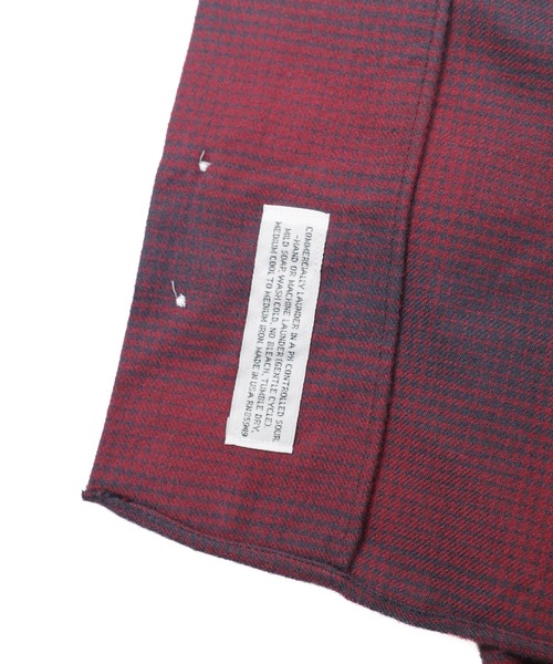 INDIVIDUALIZED SHIRTS（インディビジュアライズドシャツ）の「【SE1】【INDIVIDUALIZED SHIRTS/インディビジュアライズドシャツ】 CUSTOM CAMPCOLLAROMBRE CHECK SS SHIRT（シャツ/ブラウス・メンズ・Red・M）」の9枚目の写真