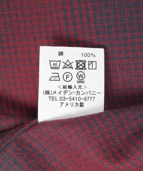 INDIVIDUALIZED SHIRTS（インディビジュアライズドシャツ）の「【SE1】【INDIVIDUALIZED SHIRTS/インディビジュアライズドシャツ】 CUSTOM CAMPCOLLAROMBRE CHECK SS SHIRT（シャツ/ブラウス・メンズ・Red・M）」の10枚目の写真