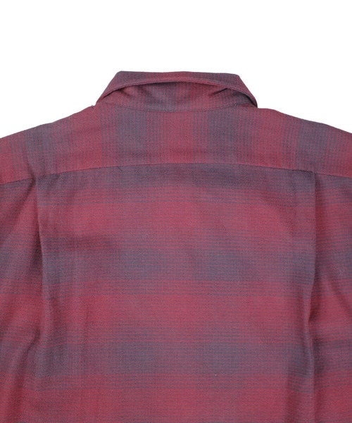 INDIVIDUALIZED SHIRTS（インディビジュアライズドシャツ）の「【SE1】【INDIVIDUALIZED SHIRTS/インディビジュアライズドシャツ】 CUSTOM CAMPCOLLAROMBRE CHECK SS SHIRT（シャツ/ブラウス・メンズ・Red・M）」の12枚目の写真