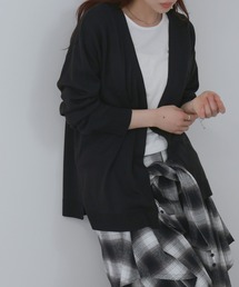 FreeNature トッパーカーディガン&Tシャツアンサンブル