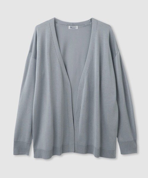 Mac-House(マックハウス)の「FreeNature トッパーカーディガン&Tシャツアンサンブル(ニット/セーター・レディース・ブラック/グレー/グレイッシュベージュ/ライトブルー・L/M)」の8枚目の写真