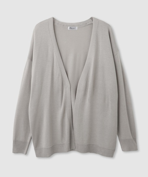 Mac-House(マックハウス)の「FreeNature トッパーカーディガン&Tシャツアンサンブル(ニット/セーター・レディース・ブラック/グレー/グレイッシュベージュ/ライトブルー・L/M)」の5枚目の写真