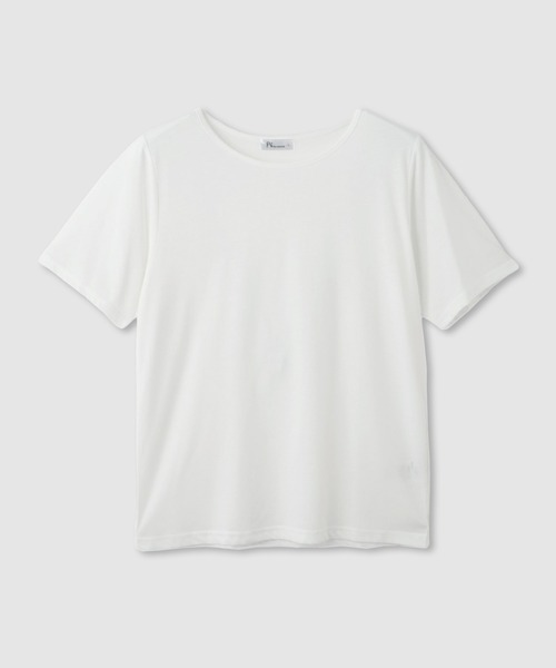 Mac-House(マックハウス)の「FreeNature トッパーカーディガン&Tシャツアンサンブル(ニット/セーター・レディース・ブラック/グレー/グレイッシュベージュ/ライトブルー・L/M)」の12枚目の写真