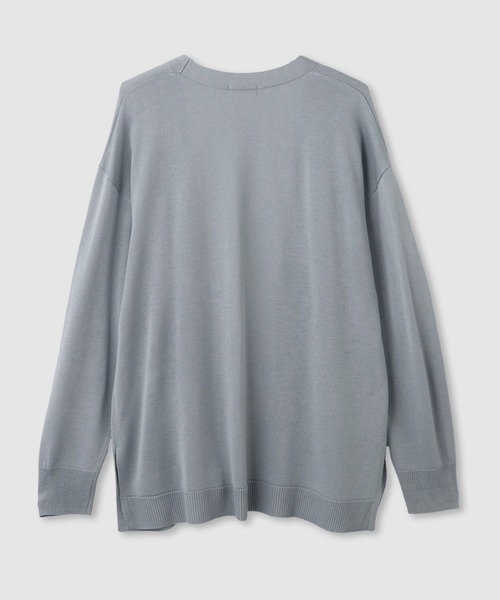 Mac-House(マックハウス)の「FreeNature トッパーカーディガン&Tシャツアンサンブル(ニット/セーター・レディース・ブラック/グレー/グレイッシュベージュ/ライトブルー・L/M)」の9枚目の写真