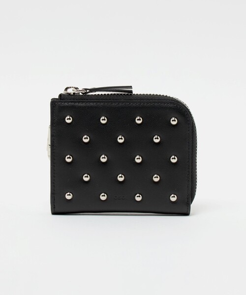 UNITED ARROWS（ユナイテッドアローズ）の「【別注】＜OSOI＞スタッズ ハーフウォレット（財布・レディース・レッド/ブラック・FREE）」の2枚目の写真