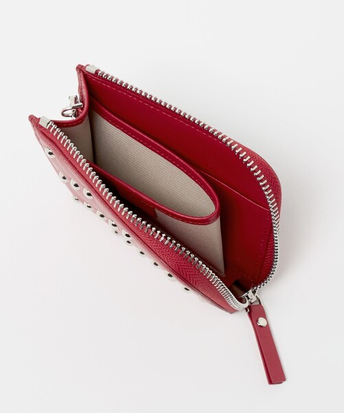 UNITED ARROWS（ユナイテッドアローズ）の「【別注】＜OSOI＞スタッズ ハーフウォレット（財布・レディース・レッド/ブラック・FREE）」の15枚目の写真