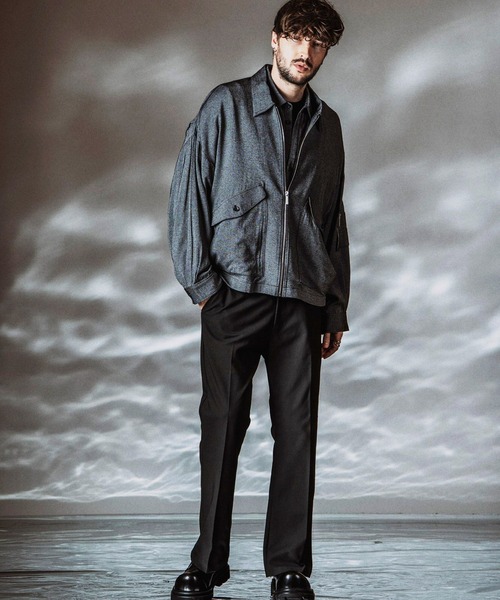 NO ID.（ノーアイディ）の「【NO ID.】Wide Leg Pants / ワイドレッグトラウザーズ（その他パンツ・メンズ・ブラック/グレー・2/1）」の4枚目の写真