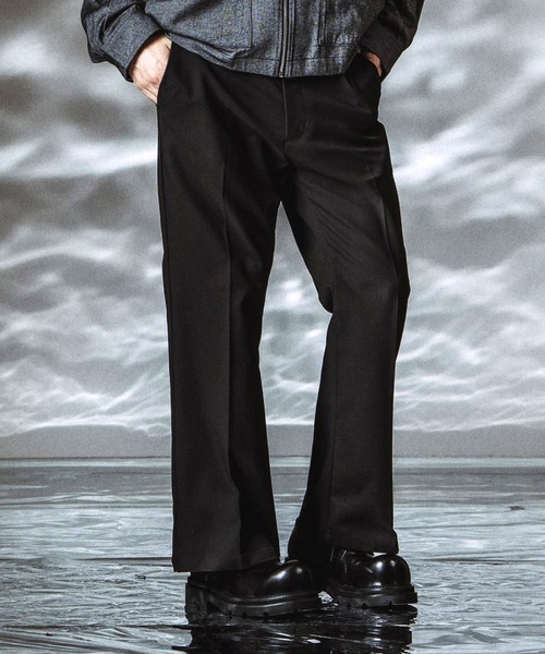 NO ID.（ノーアイディ）の「【NO ID.】Wide Leg Pants / ワイドレッグトラウザーズ（その他パンツ・メンズ・ブラック/グレー・2/1）」の7枚目の写真