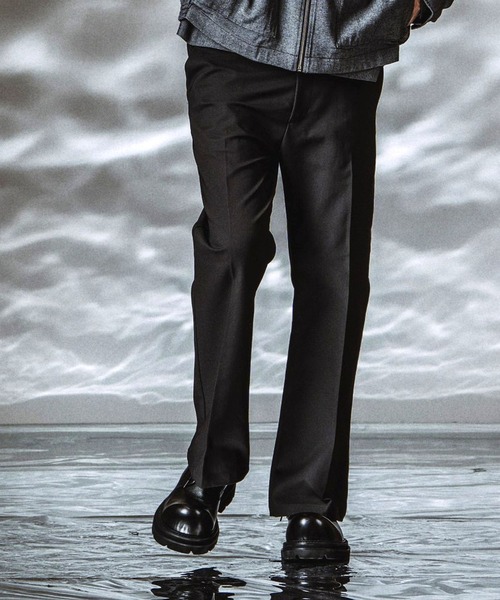 NO ID.（ノーアイディ）の「【NO ID.】Wide Leg Pants / ワイドレッグトラウザーズ（その他パンツ・メンズ・ブラック/グレー・2/1）」の3枚目の写真