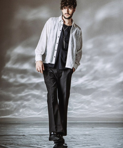 NO ID.（ノーアイディ）の「【NO ID.】Wide Leg Pants / ワイドレッグトラウザーズ（その他パンツ・メンズ・ブラック/グレー・2/1）」の6枚目の写真