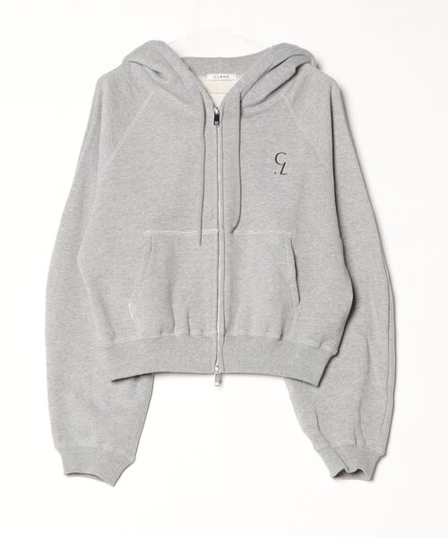 CLANE（クラネ）の「LOGO COMPACT ZIP UP HOODIE 19105-1172（Tシャツ/カットソー・メンズ・ブラック/ホワイト/グレー・2/1）」の3枚目の写真