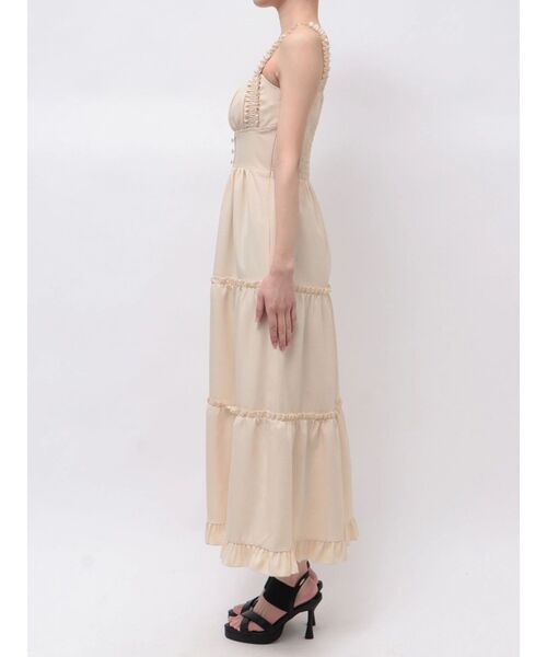 EATME(イートミー)の「コルセットライクティアードワンピース(ワンピース・レディース・レッド/ブラック/アイボリー・MEDIUM/SMALL)」の18枚目の写真