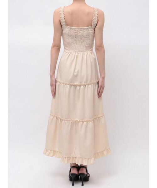 EATME(イートミー)の「コルセットライクティアードワンピース(ワンピース・レディース・レッド/ブラック/アイボリー・MEDIUM/SMALL)」の17枚目の写真