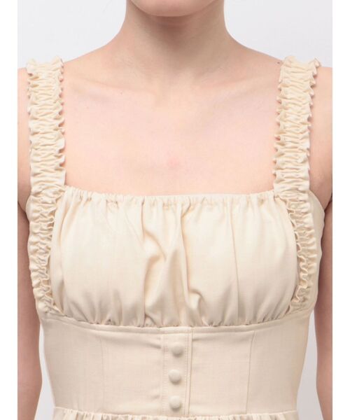 EATME(イートミー)の「コルセットライクティアードワンピース(ワンピース・レディース・レッド/ブラック/アイボリー・MEDIUM/SMALL)」の16枚目の写真