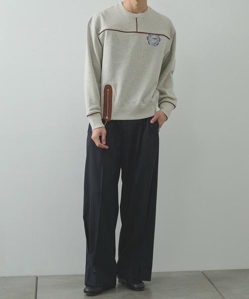 KHOKI(コッキ)の「【KHOKI/コッキ】Pleated Stripe Summer Wool Pants(スラックス・メンズ・ブラック/グレー/ベージュ・2/1)」の16枚目の写真