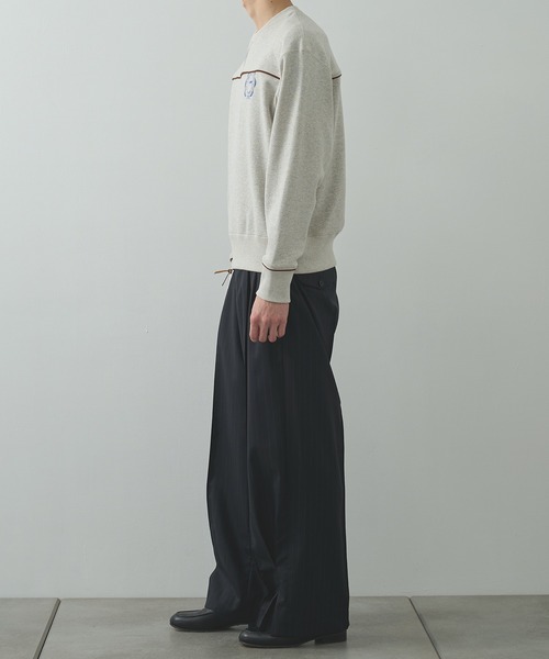 KHOKI/コッキ】Pleated Stripe Summer Wool Pants（スラックス