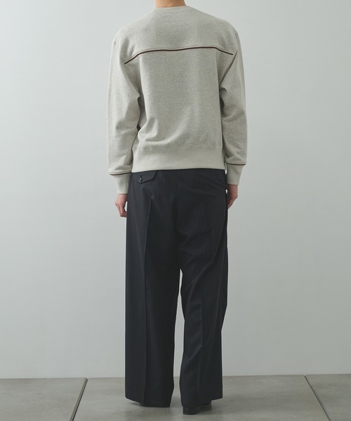 KHOKI(コッキ)の「【KHOKI/コッキ】Pleated Stripe Summer Wool Pants(スラックス・メンズ・ブラック/グレー/ベージュ・2/1)」の18枚目の写真
