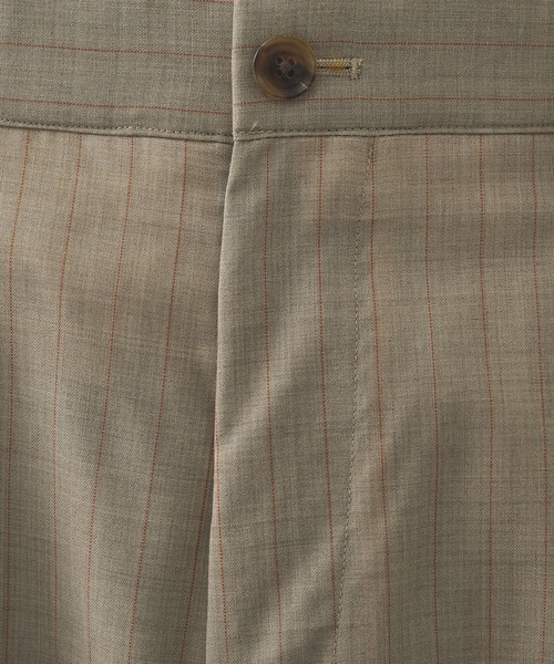 KHOKI(コッキ)の「【KHOKI/コッキ】Pleated Stripe Summer Wool Pants(スラックス・メンズ・ブラック/グレー/ベージュ・2/1)」の11枚目の写真