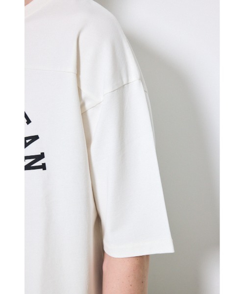 AZUL by moussy(アズールバイマウジー)の「No.88ナンバリングトップス(Tシャツ/カットソー・メンズ・ホワイト/グレー/ライトイエロー/ブラック・MEDIUM/SMALL/LARGE)」の6枚目の写真