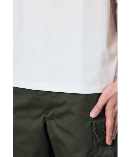 AZUL by moussy(アズールバイマウジー)の「No.88ナンバリングトップス(Tシャツ/カットソー・メンズ・ホワイト/グレー/ライトイエロー/ブラック・MEDIUM/SMALL/LARGE)」の7枚目の写真