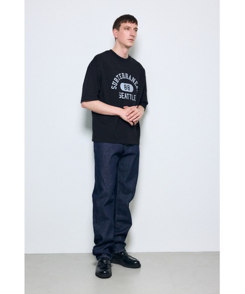 AZUL by moussy(アズールバイマウジー)の「No.88ナンバリングトップス(Tシャツ/カットソー・メンズ・ホワイト/グレー/ライトイエロー/ブラック・MEDIUM/SMALL/LARGE)」の11枚目の写真