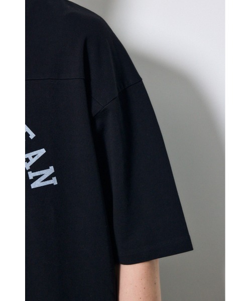 AZUL by moussy(アズールバイマウジー)の「No.88ナンバリングトップス(Tシャツ/カットソー・メンズ・ホワイト/グレー/ライトイエロー/ブラック・MEDIUM/SMALL/LARGE)」の17枚目の写真