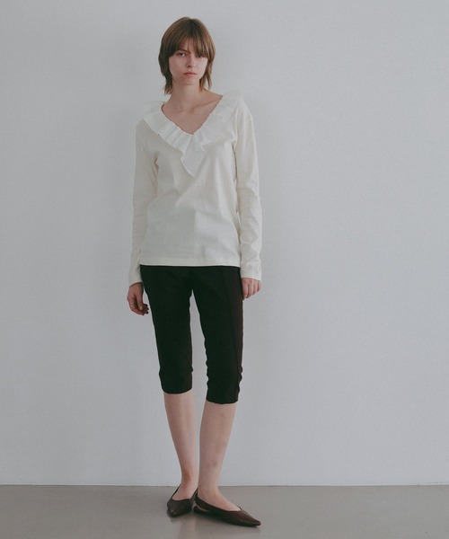 MANOF(マノフ)の「STRETCH CAPRI PANTS(その他パンツ・レディース・ブラウン/ブラック・S/M)」の15枚目の写真