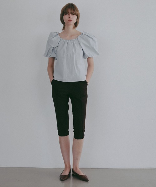MANOF(マノフ)の「STRETCH CAPRI PANTS(その他パンツ・レディース・ブラウン/ブラック・S/M)」の14枚目の写真