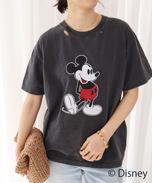 le.coeur blanc(ルクールブラン)の「GOOD ROCK SPEED ヴィンテージミッキーT(Tシャツ/カットソー・レディース・ホワイト/チャコールグレー・38)」の17枚目の写真